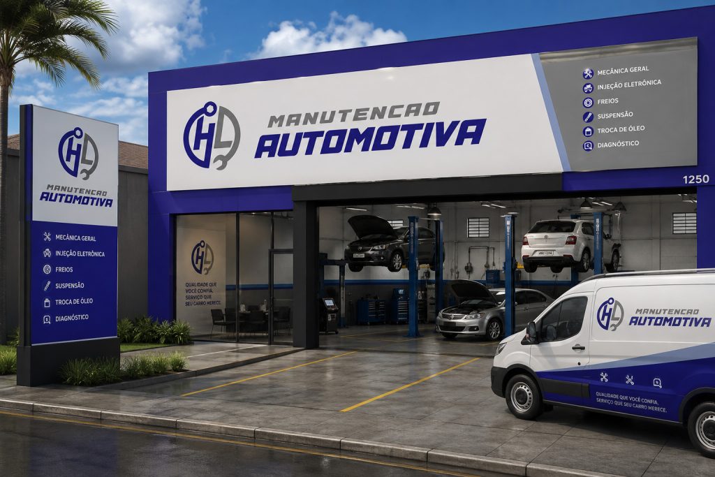 Identidade Visual HL Manutenção Automotiva